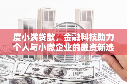 平和度小满贷款，金融科技助力个人与小微企业的融资新选择