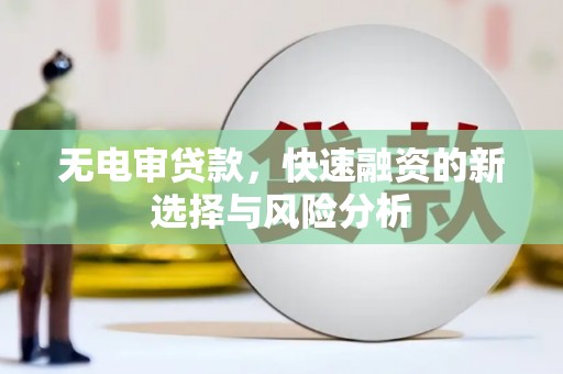 平和无电审贷款，快速融资的新选择与风险分析