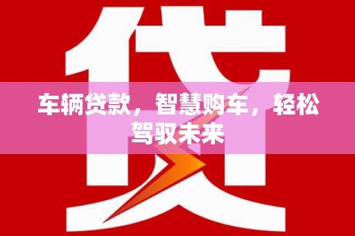 平和车辆贷款，智慧购车，轻松驾驭未来
