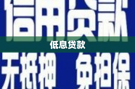 平和低息贷款